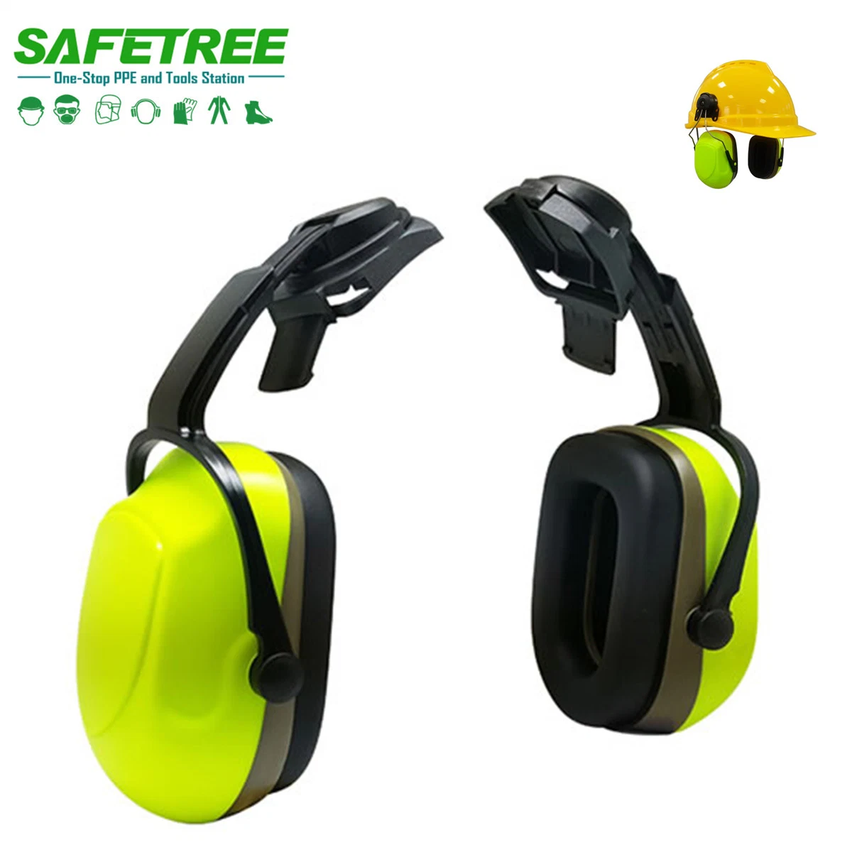 CE En352-3: 2003 Casque antibruit monté sur casque Protège-oreilles montés sur casque EPI Casque de protection auditive EPI Protection auditive