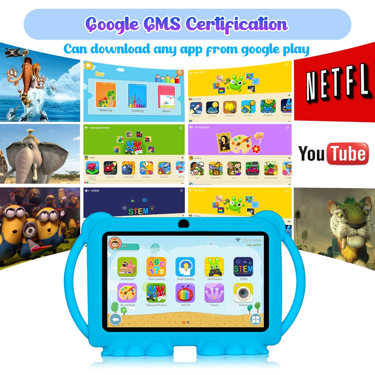 New Kids Tab 7inch Learning Tablet in Stock