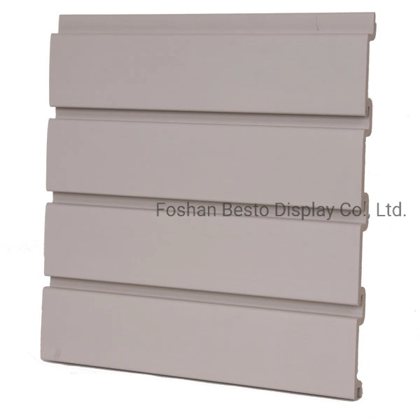 Retail Display Fixtures PVC Slatwall and Slatwall Accessory for Retail Ornamental Store, Gift Store, Toy Store, Garage Storage
