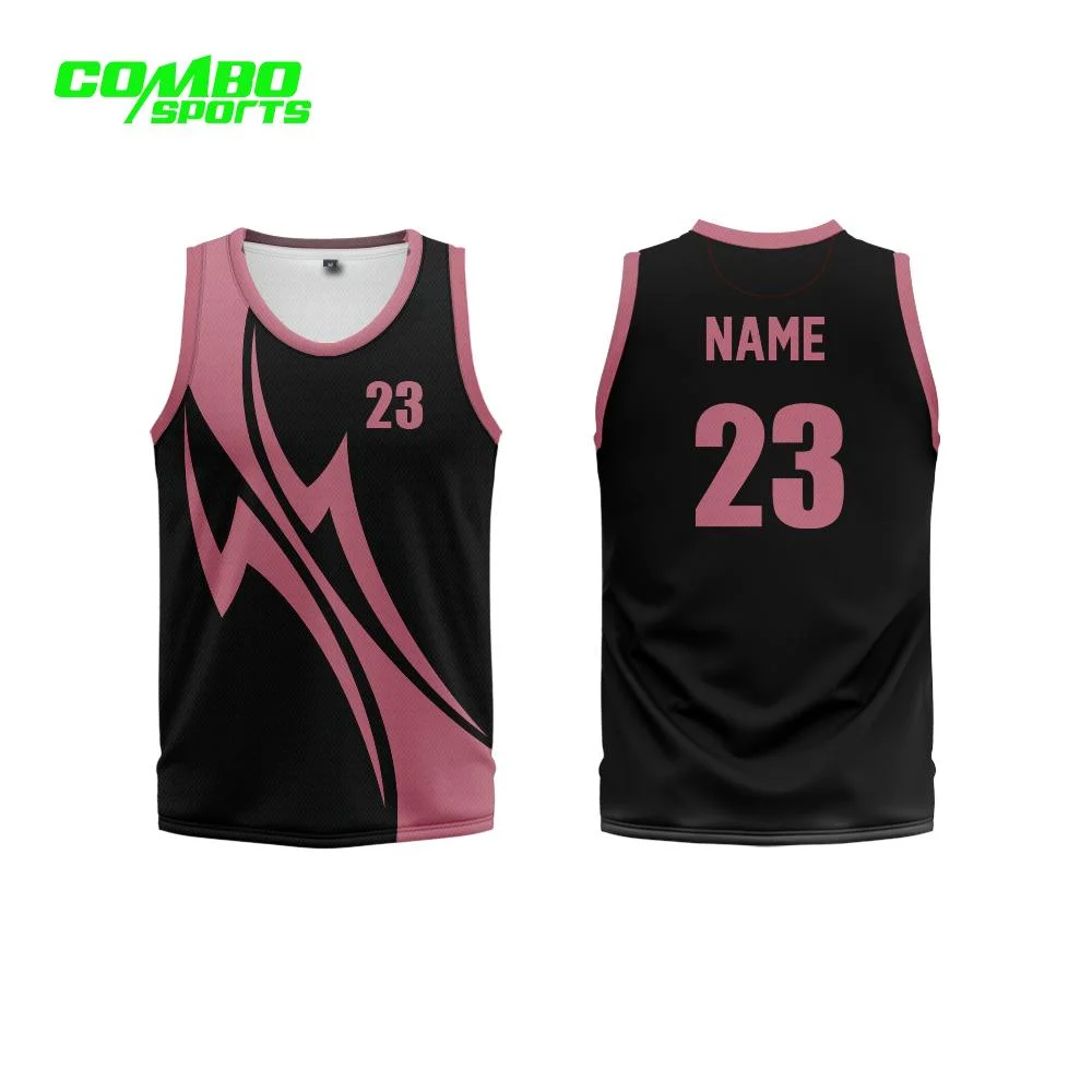 Recyceltes Basketball Trikot Soft New Design Quick-Dry Custom Blank Team Logo und Nummer Basketball Shirt