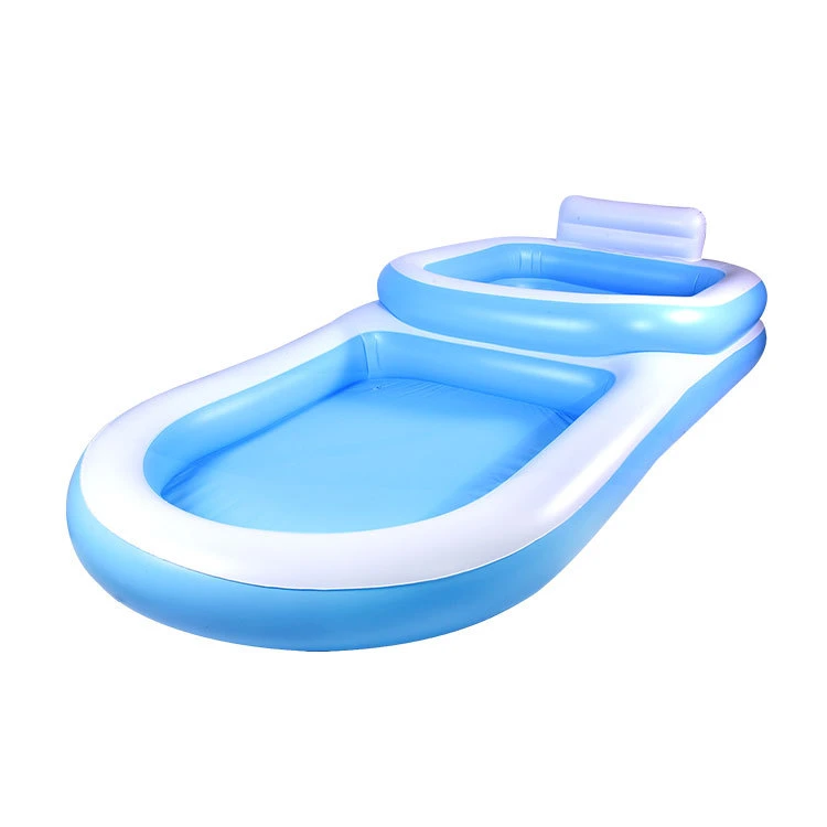 Factory Wholesale/Supplier Large Children Kids Inflatable Pool Outdoor Sofa Swimming Pool Backrest