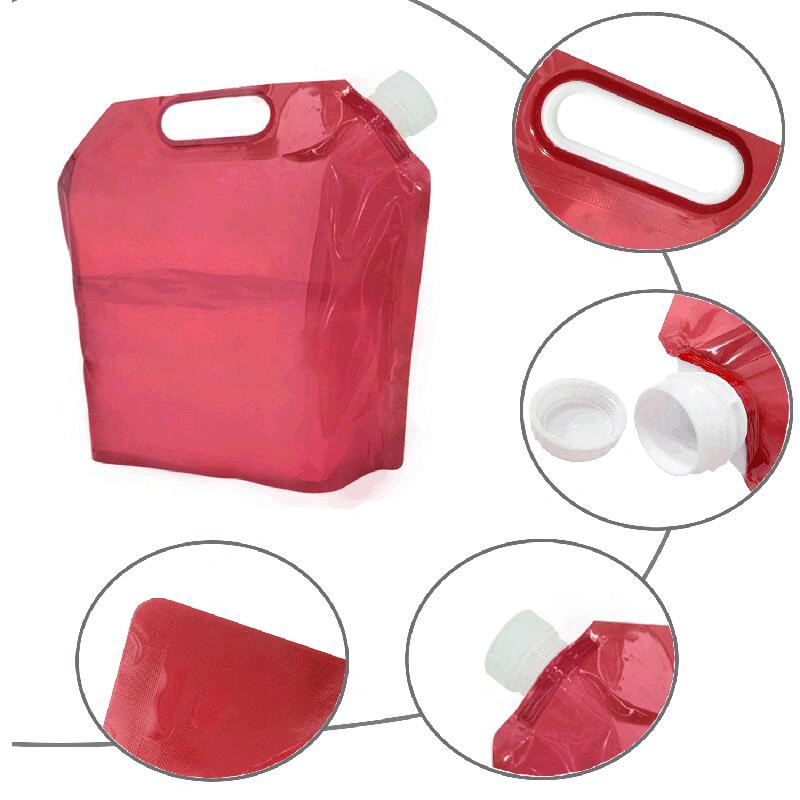 Water Bag Portable Folding Emergency Water Storage with Carrier Camping Hiking Travel Ci13170