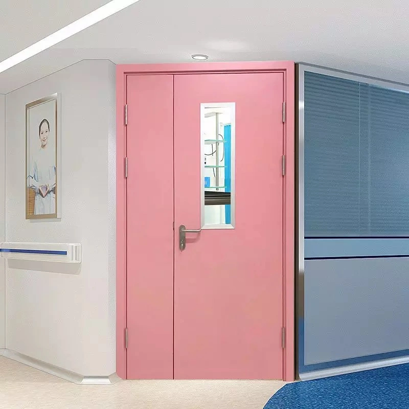 Hospital Theatre Operating Room Manually Sliding Door with Observation Window