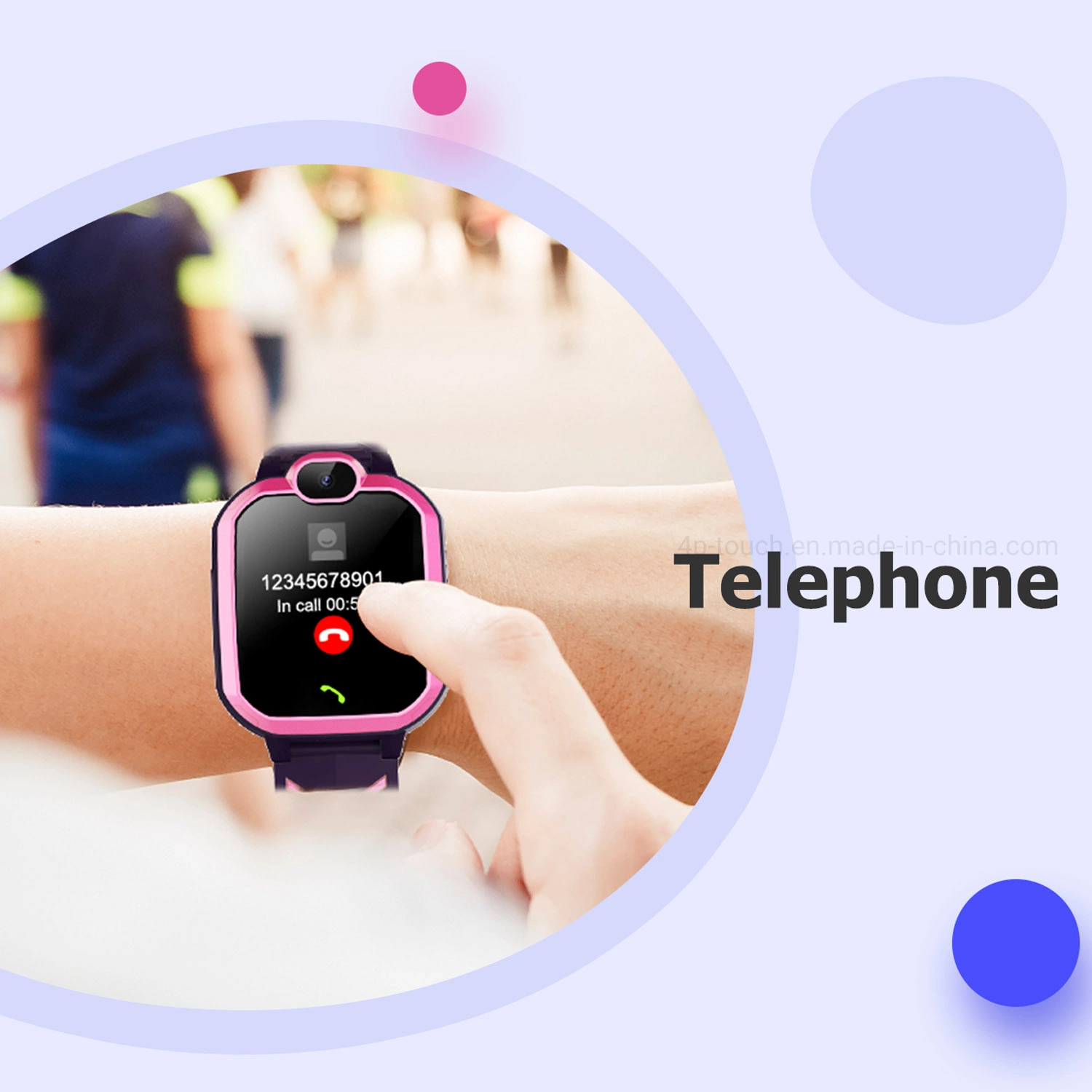 IP67 Waterproof GSM niños Juego inteligente Relojes Teléfono con SOS Cámara pantalla táctil D21