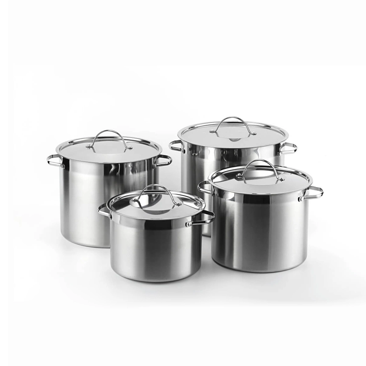 8PCS Stainless Steel Cookware Sets Stock Pot