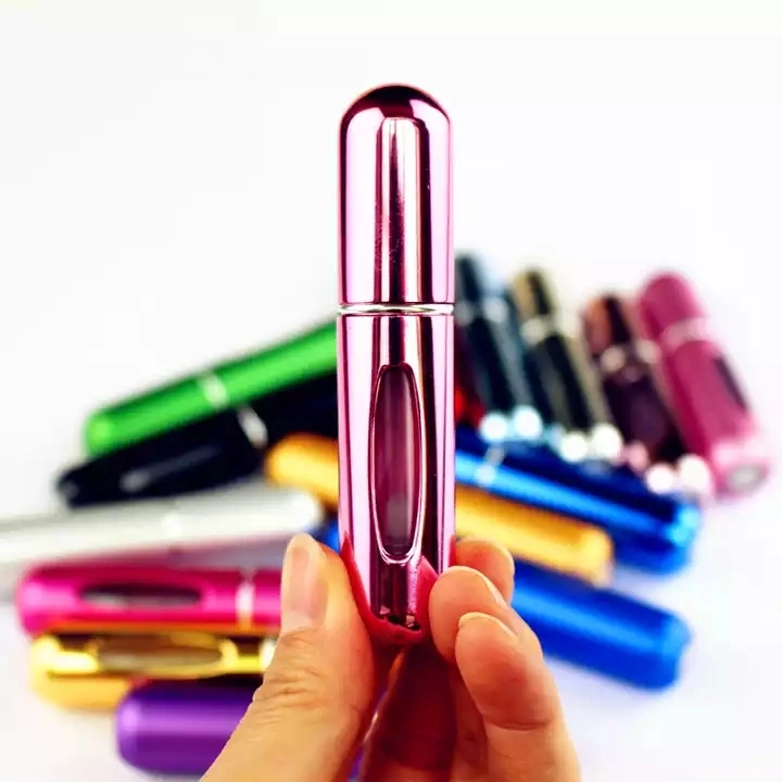 Mini-bouteille portable rechargeable en aluminium Atomizer 5ml 10ml recharge parfum Vaporisateur contenant à cosmétiques pour les voyages