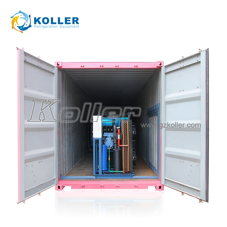 New Technology Automatic Containerized Block Ice Machine with Direct Evaporative Refrigeration System