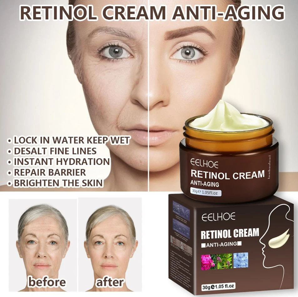 Retinol Face Cream Anti-Wrinkle Skin Care Anti-Aging Firming Cosmetics Hyaluronic Acid Moisturizing Whitening Beauty Products