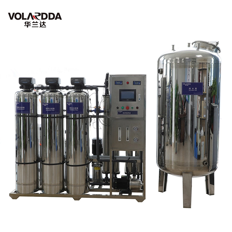 1t/h en acero inoxidable RO sistema//máquina de purificación de Fábrica de Equipos de tratamiento de agua mineral para purificador de agua potable planta de tratamiento de agua de filtro de agua