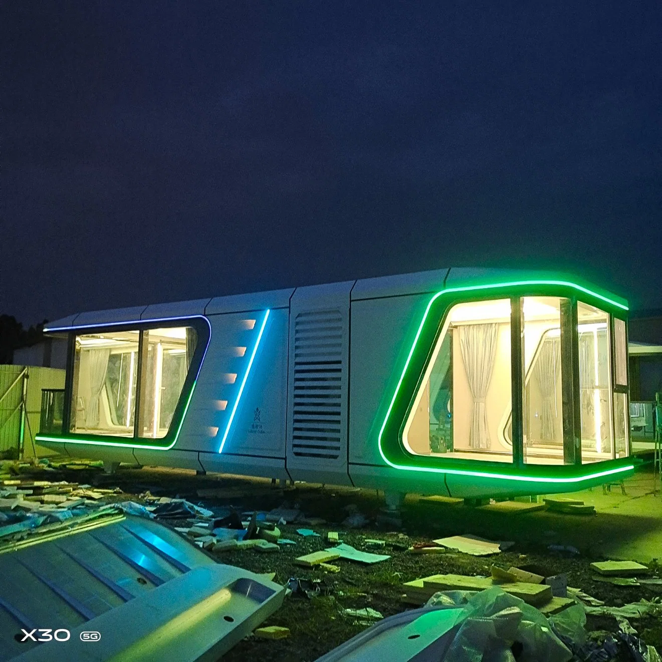 Plein d'espace de luxe Mobile meublé Capsule Préfabriqué modulaire Chambre bâtiment préfabriqué Chambre pour l'Australie