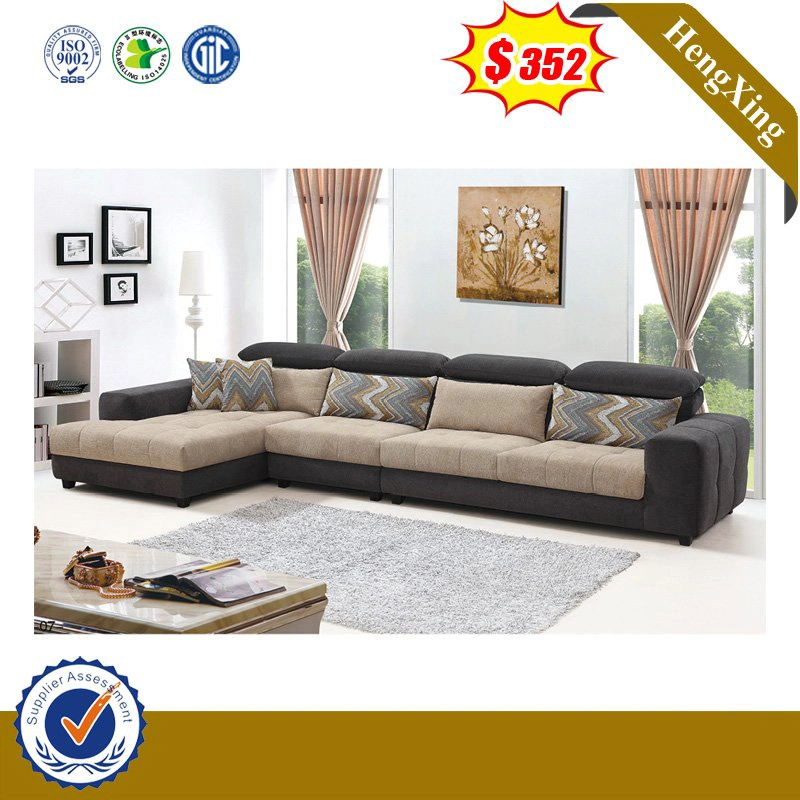 Chinese Modern Sofa Living Room Furniture Set L Shape 7 Seats Corner Fabric Leather Recliner Sofa