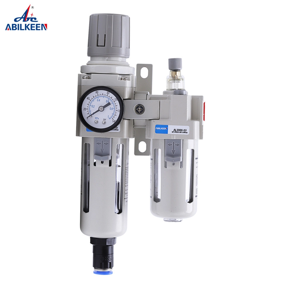 AC2010-01 AC2010-02 AC3010-02 Aluminum Frl Two Unit Auto Drain Pressure Adjustable Air Source Treatment Pneumatic