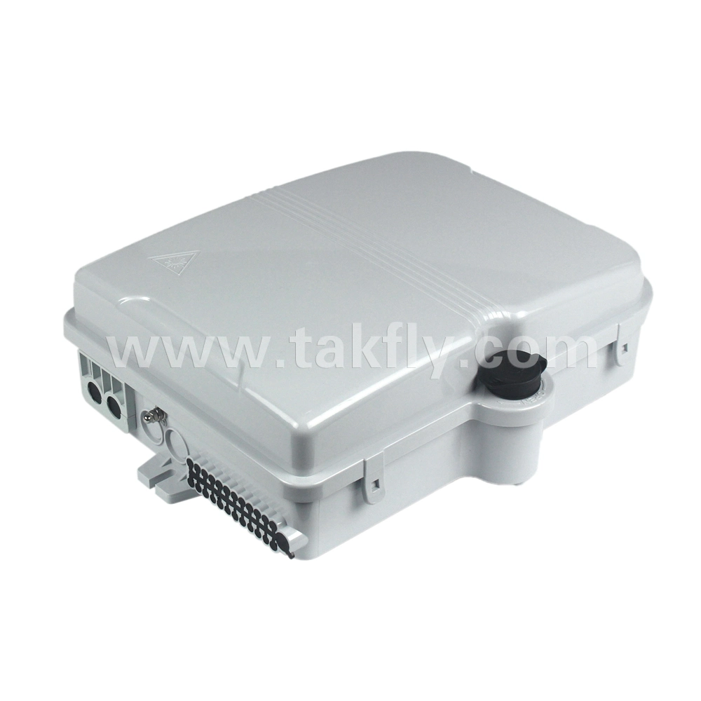 FTTX 24 Fibre Termination Box with 2 Input and 24 Output Cable Holes