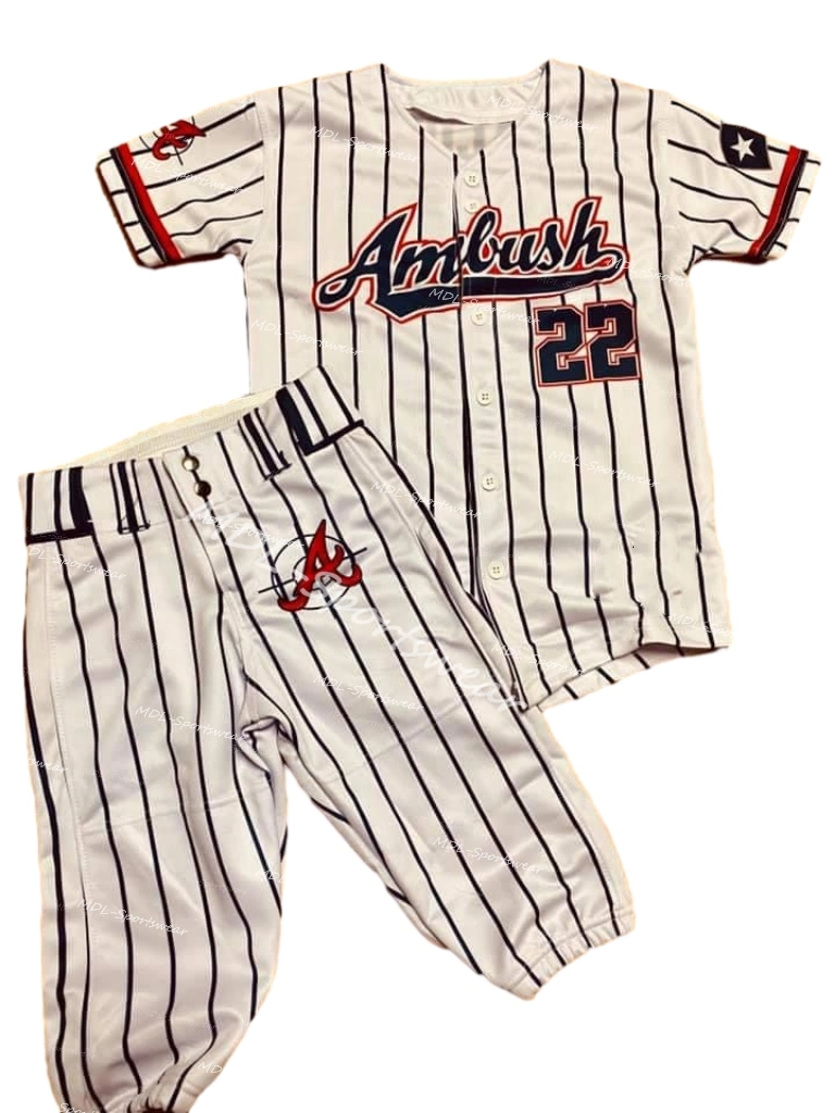 Men&rsquor; S Baseball Jerseys and Pants Custom Design Team Wear Baseball Uniform Sets New Style Comfortable Baseball Uniforms