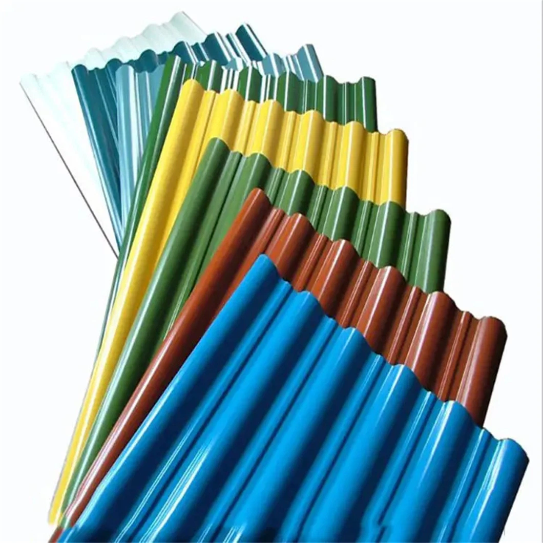 Galvanized Coated Colorful Roofing Steel Sheet SPCC Spcd St37 Color Coated Corrugated Board for Building