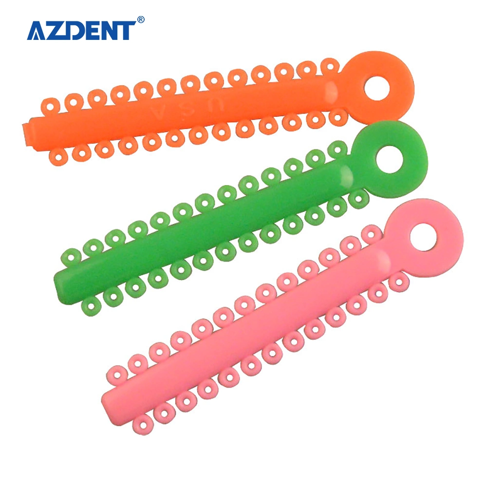 Azdent Ligature Tie Mix Color Mixed Color Strip Shaped Orthodontic Ligature Tie