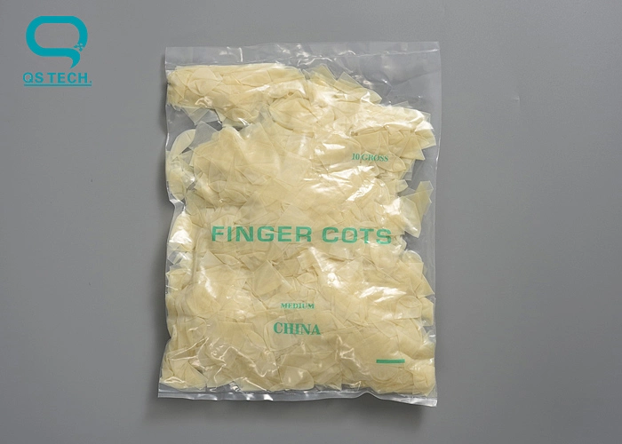 Soft Anti-Static Rubber Latex Notched Finger Cots