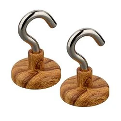 Wooden Printed Magnet Hooks Super Strong Magnetic Holder Neodymium Magnets Hanger