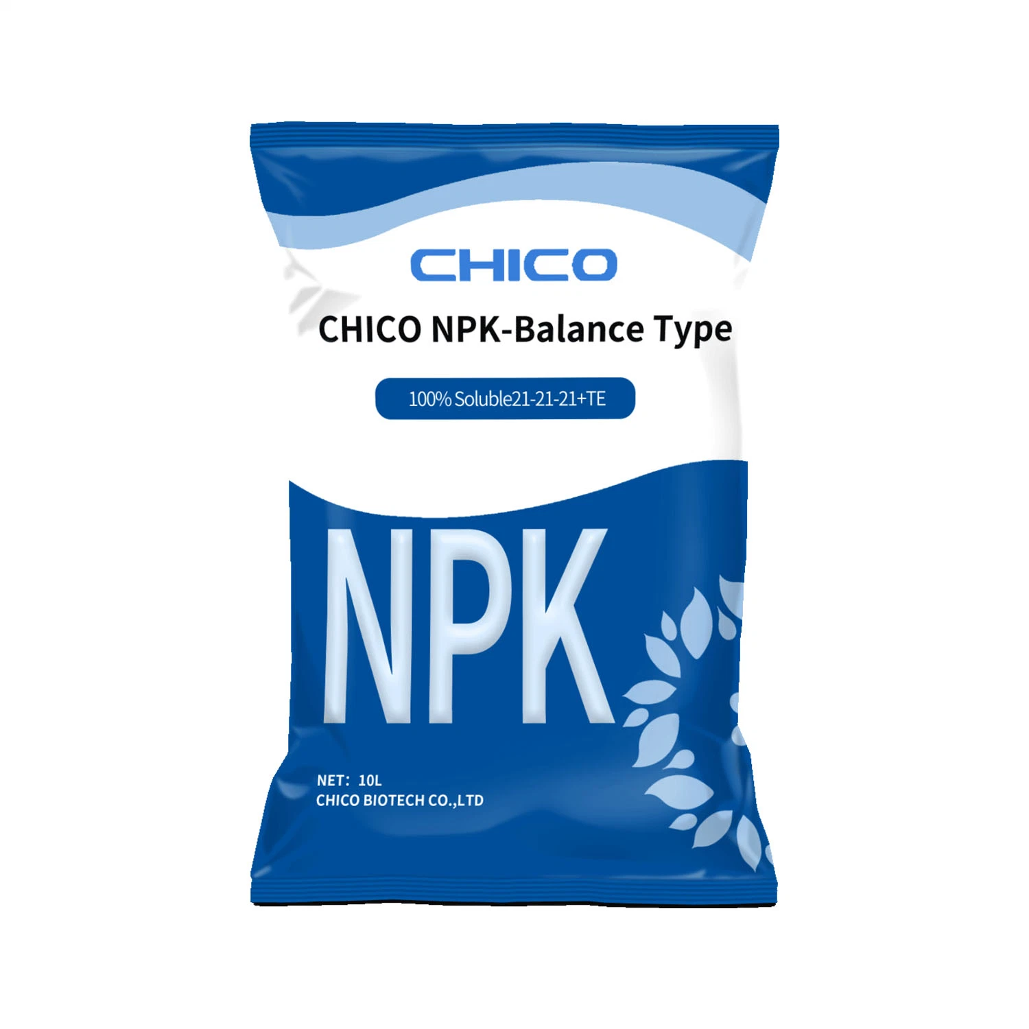 مسحوق مركب Chico-NPK 21-21-21 نوع التوازن Trace Elements Zn Mg السماد