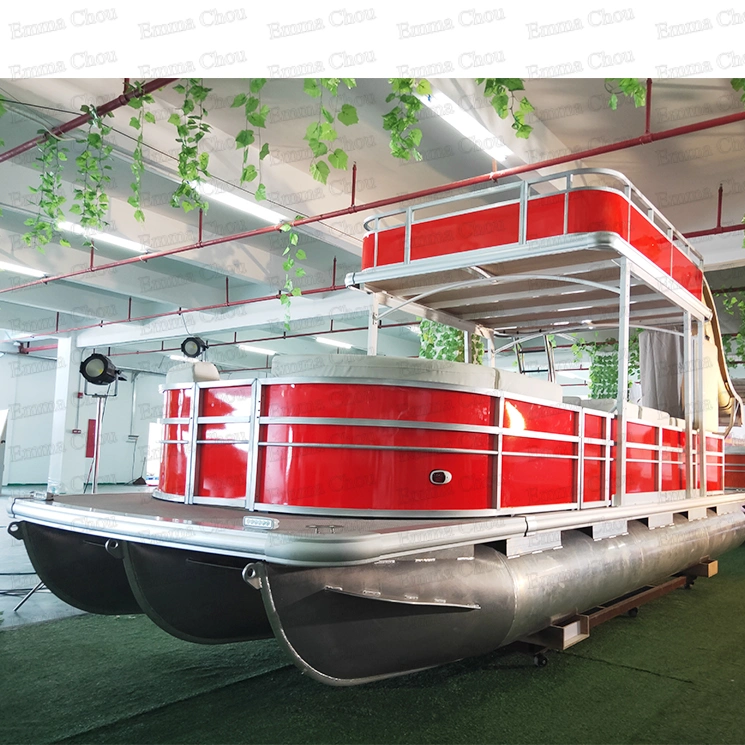 22FT Double Decker Freizeit Sightseeing Wassersport Pontoon Boote