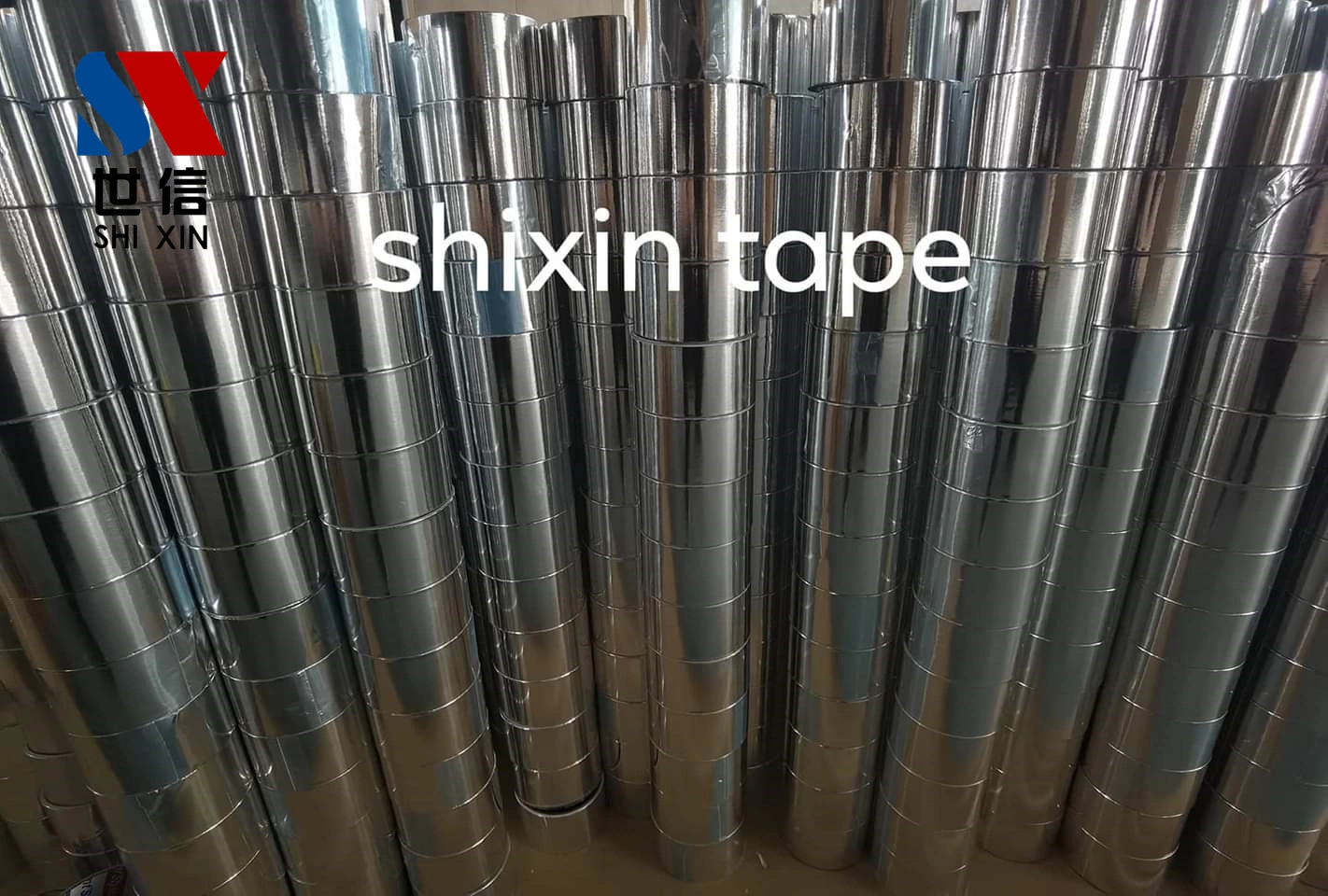 Shixin High Temperature and Aging Resistance Self Adhesive Insulation Alu Foil Duct Tape