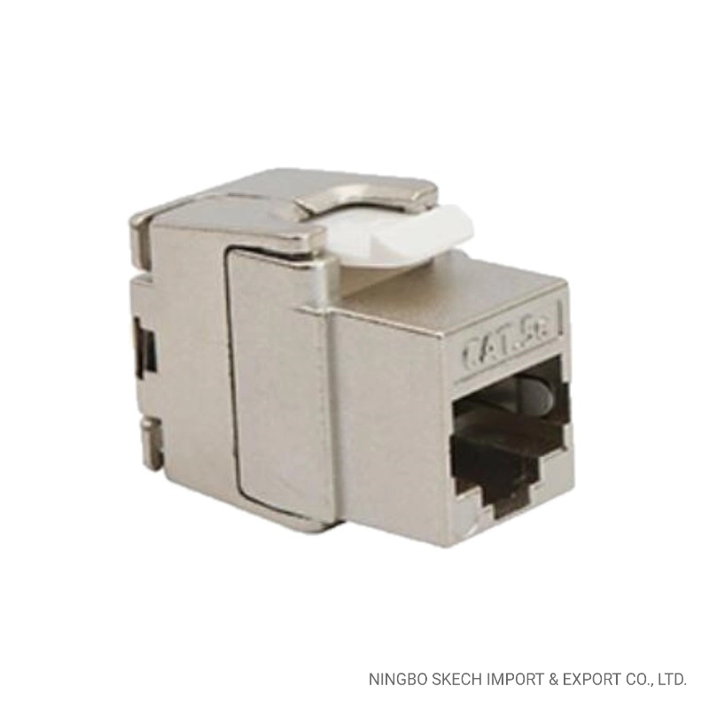 Cat5e RJ45 Keystone Jack Shield FTP Network Keystone Jack Ethernet Connector Jack RJ45 8p8c 180&deg; Keytone SFTP Tooless Module