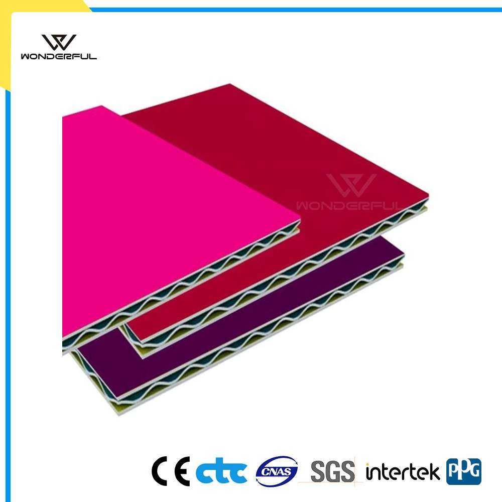 Mirror Finish Fireproof Facade Sandwich Core Composite Panel Interior Decoration