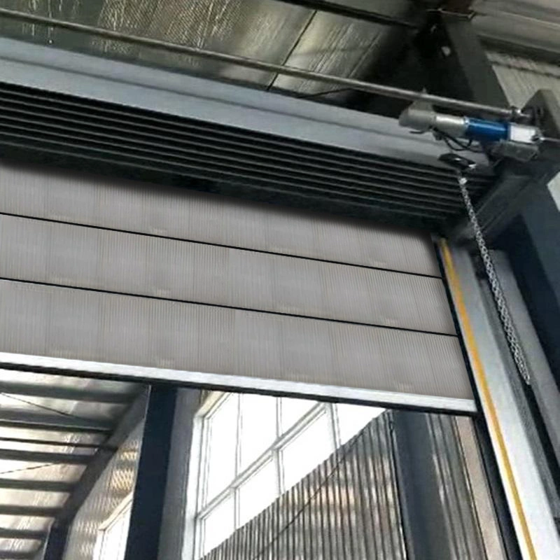 Industrial Lift Door Vertical Wind Resistant Automatic Sliding Door Induction Fast Sliding Door