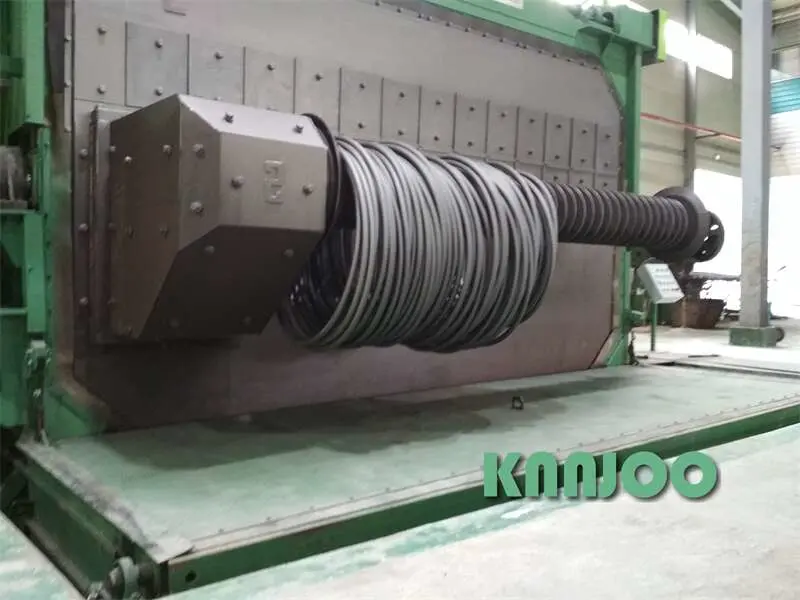 Surface Cleaning Wire Rod Coil Shot Blasting Machine for Rust Removal of Knnjoo