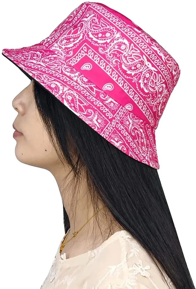 Custom Fashion Women's Summer Bucket Hat Outdoor Sun UV Protection Daily Outdoor Casual Fishing Cap