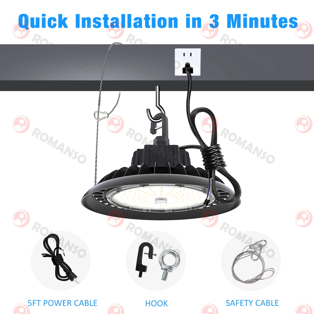 Factory Sale SMD High Bay Light IP65 Waterproof 60\/90\/120 Degree Beam Angle ETL cETL CE 200W LED UFO High Bay Light