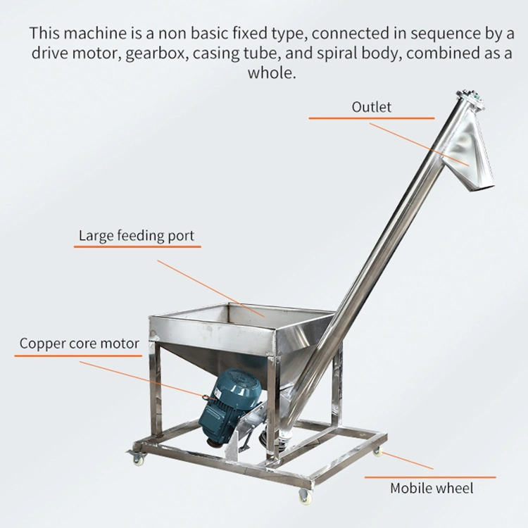 Mini-Magazin Micro Helix Schraube Lebensmittel Trockenpulver Förderband Auto Loader Machine