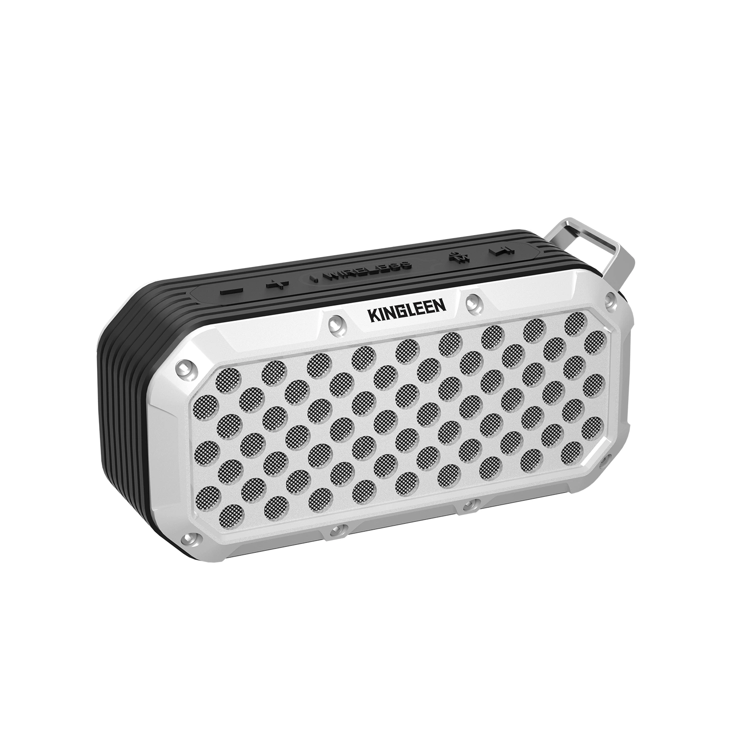 Kingleen Q119 Altavoz Bluetooth para teléfonos móviles PC graves profundos interiores 2 en 1 altavoz inalámbrico llamado, la tarjeta del TF, USB, FM, Tw Bt5.0