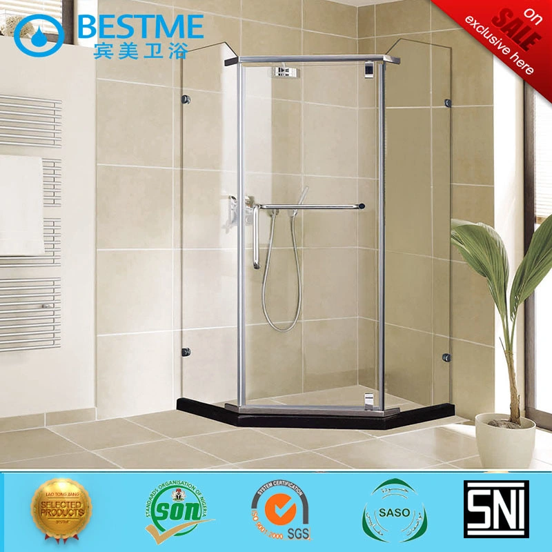 Frameless Bathroom Diamond Shape Stainless Steel Shower Room (BL-Z3502)