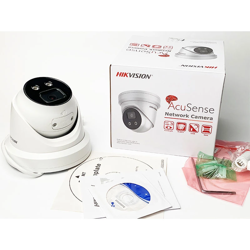 4MP Hikvision Darkfighter Acusense Turret IP Network Camera White (Ds-2CD2346g2-Iu)