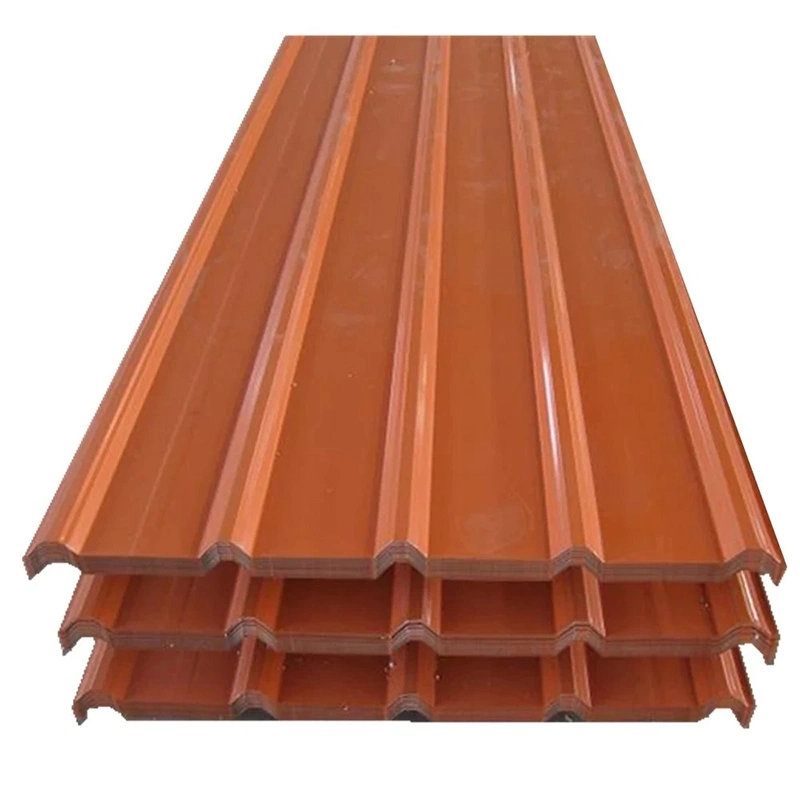 Zinc Painted Surface Roofing Sheet Factory Colorful Metal PPGI Corrugated Steel Plate