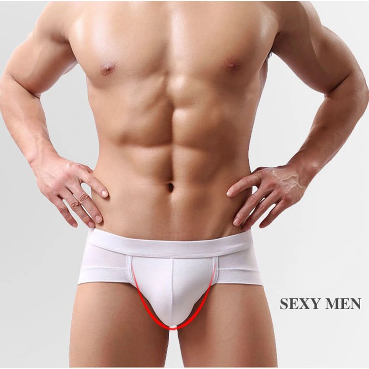 Cotton Melange Striated Male Boxer Briefs