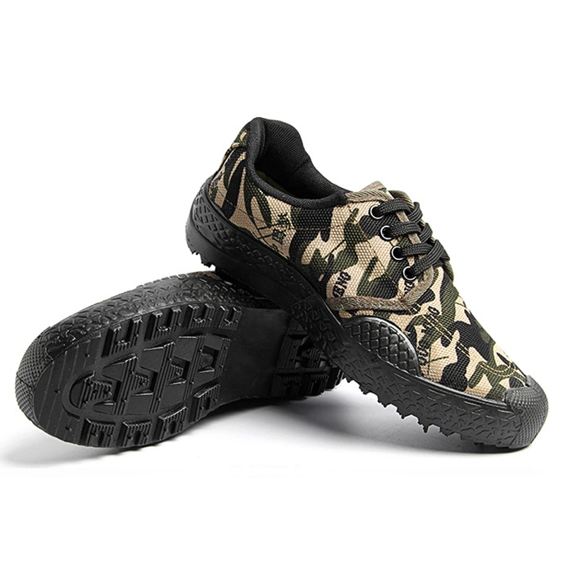 Military Camouflage Shoes Labor Shoes Outdoor for Migrant Workers Fabric Jiefang Shoes
