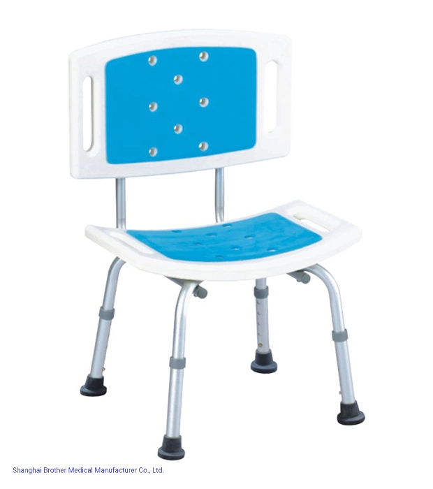 Chaise de douche pliante pour personnes handicapées, support de charge élevé, cadre en aluminium durable Matériau