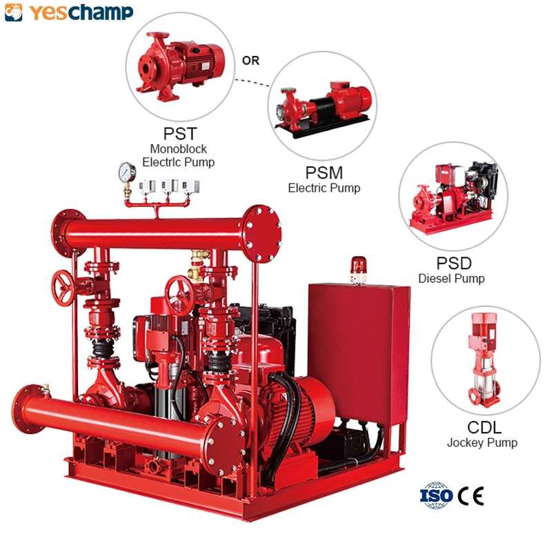 Edj Series Fire Fighting System with Diesel Fire Pump Electric Jockey Pump