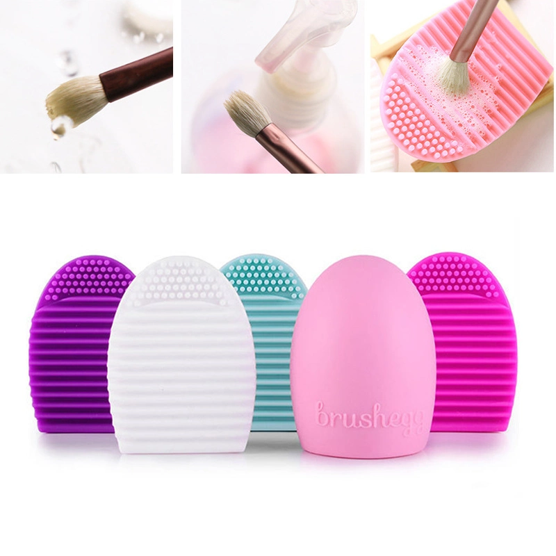 Makeup Brushes Cleaner Silicone Pad Cosmetic Eyebrow Brush Cleaner Tool Brush Washing Tool Scrubber Brush Cleaning Pad