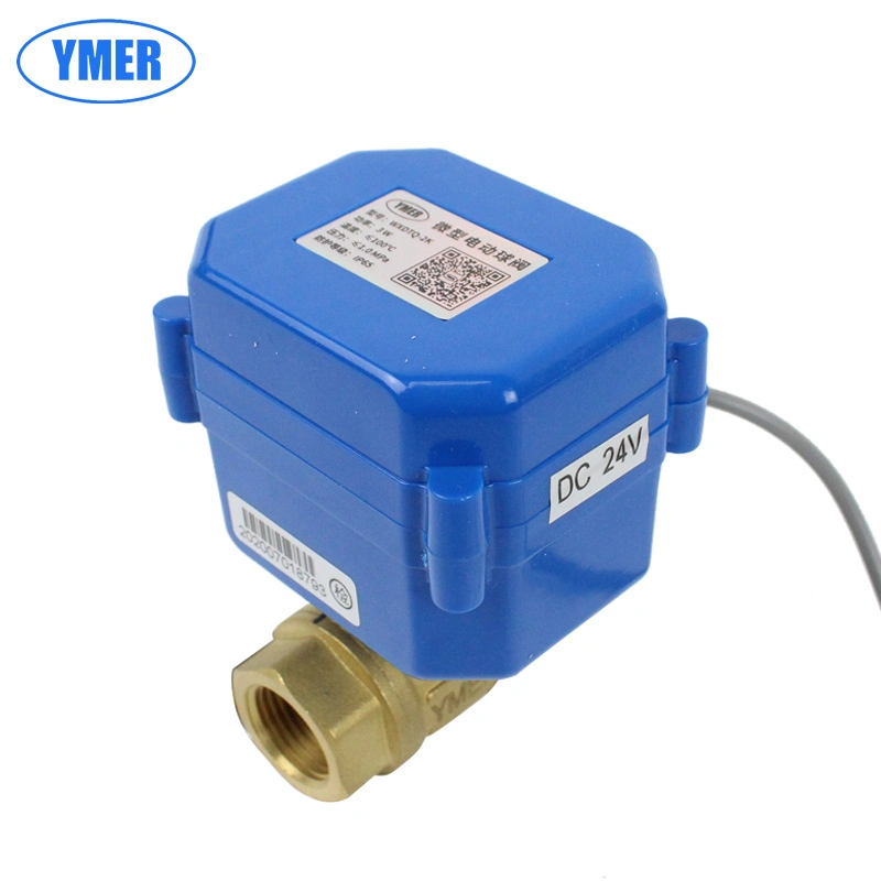 3/4inch DN20 AC12V DC12V Brass Mini Motorized Ball Valve for Water