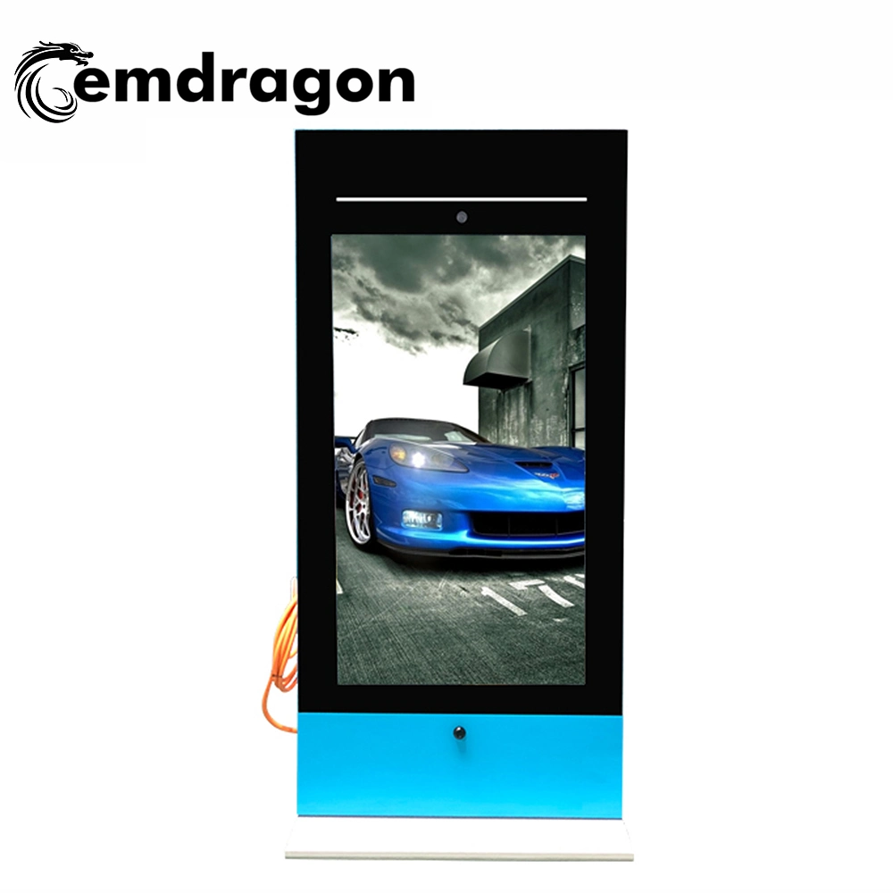 65 Inch Car Charging Pile Outdoor Advertising Machine Video LCD Player LED Digital Signage Hotel Lobby LCD Advertising Digital Signage LCD