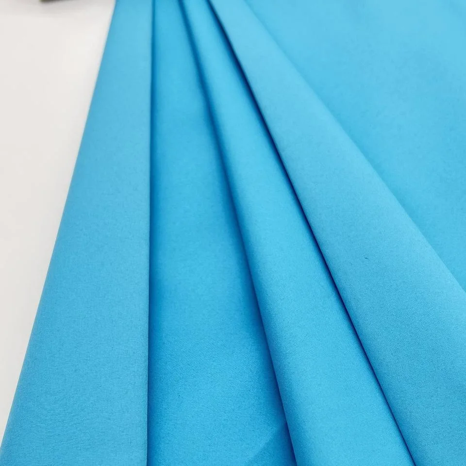 100 % polyester tissu Uni 300 t Pongee avec revêtement pu pour Vêtements