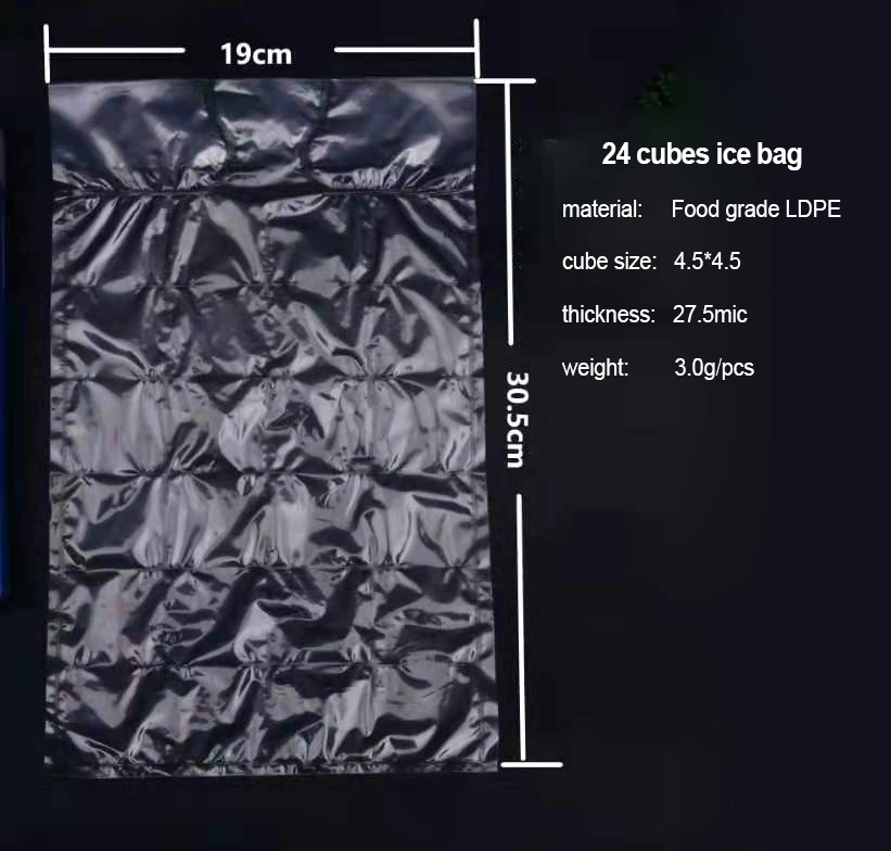 Disposable Ice Bag Food Grade Safety Disposable Plastic Ice Cube Bag for Making Ice Packs