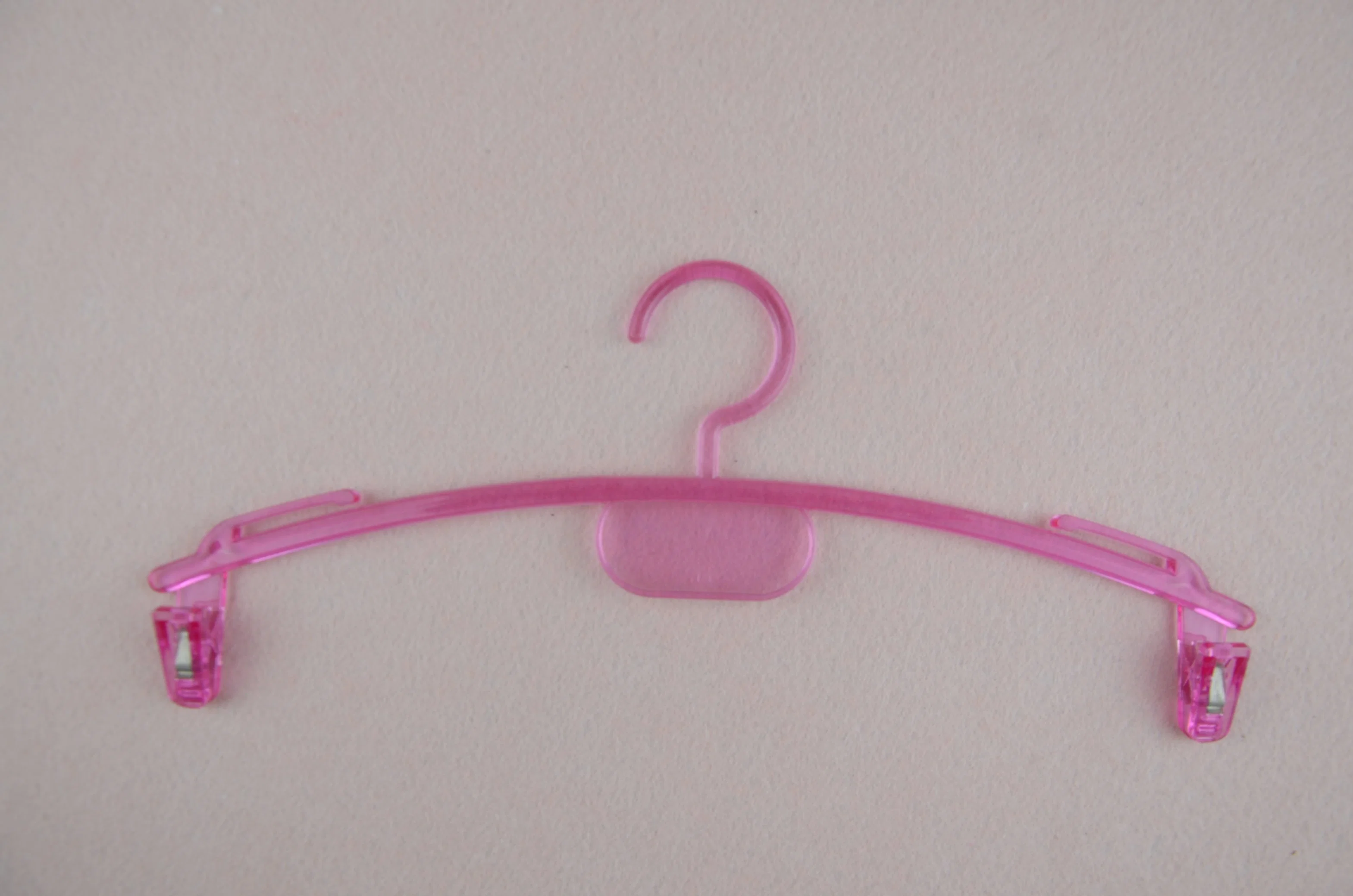 Customized Non-Slip High Quality Pink White Plastic Underwear Hanger