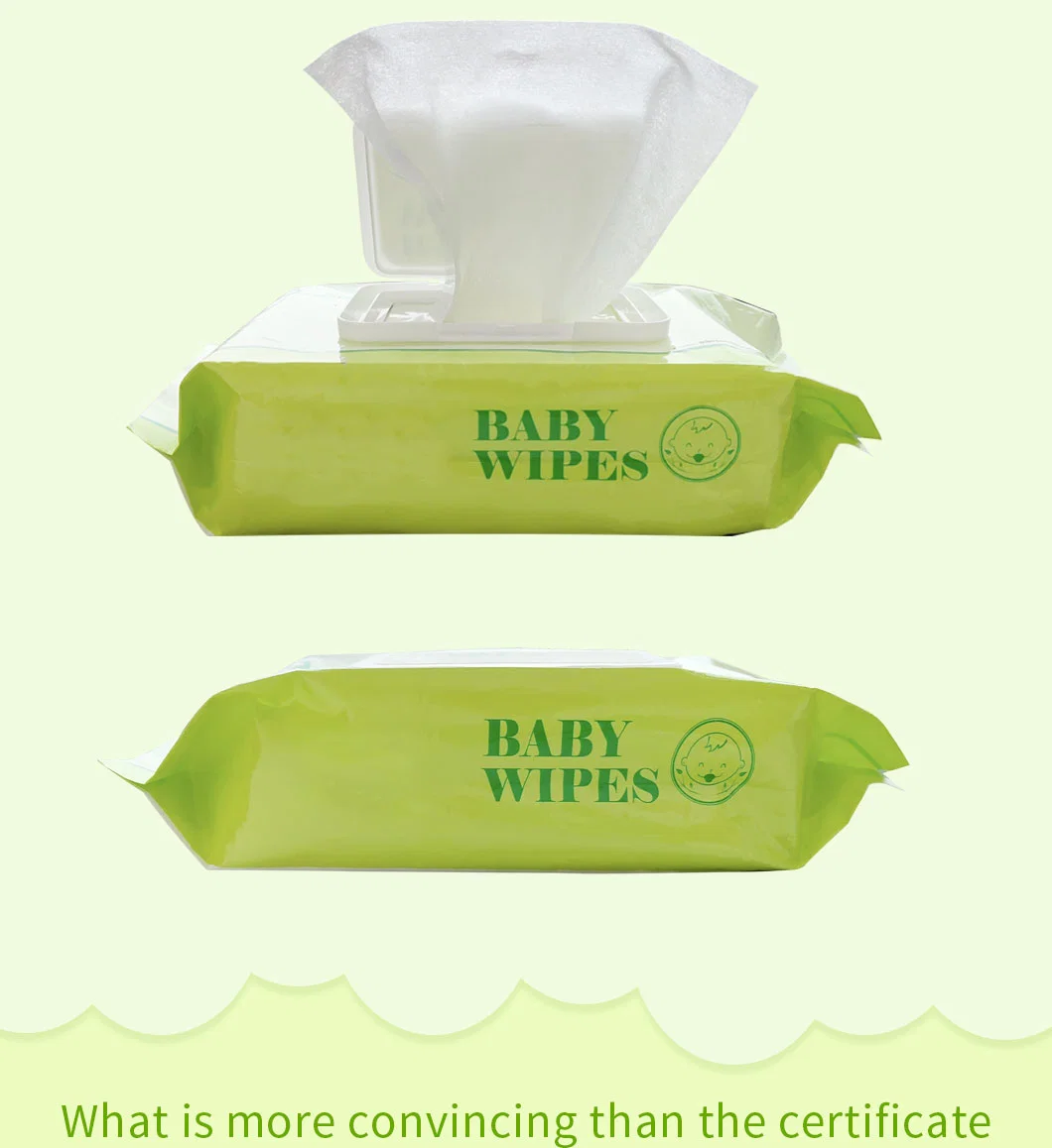Producto de limpieza de las toallitas húmedas de bebé sensible No RO el agua pura, hecho personalizado