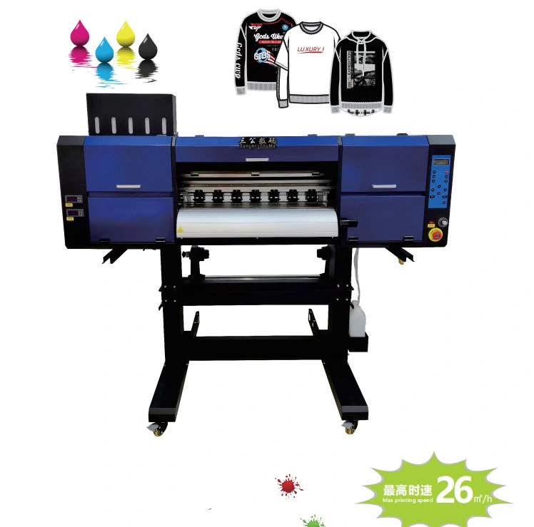 Wide Format 60cm Dtf Printer with 4 Epson I3200 Printhead for T-Shirt Printing