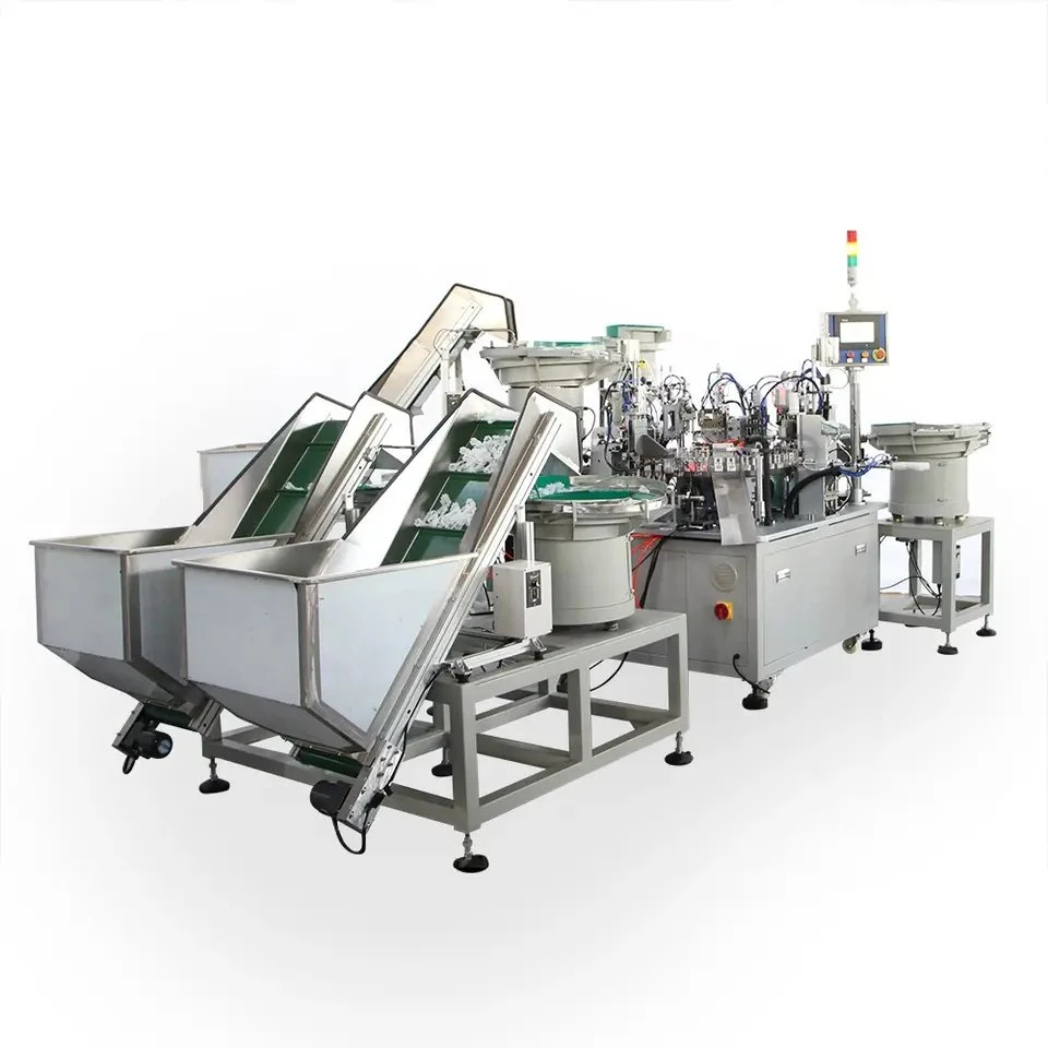 Machine d'assemblage automatique d'équipement de production de pompe de pulvérisation de parfum en sortie d'usine