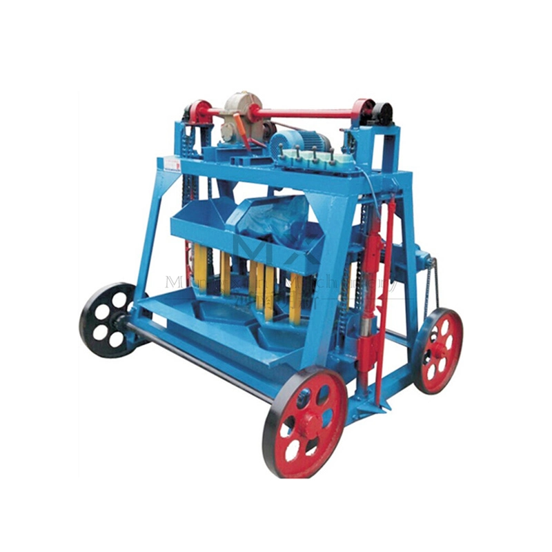 Semi Automatic Interlocking Soil Cement Brick Concrete Hollow Block Making Machine